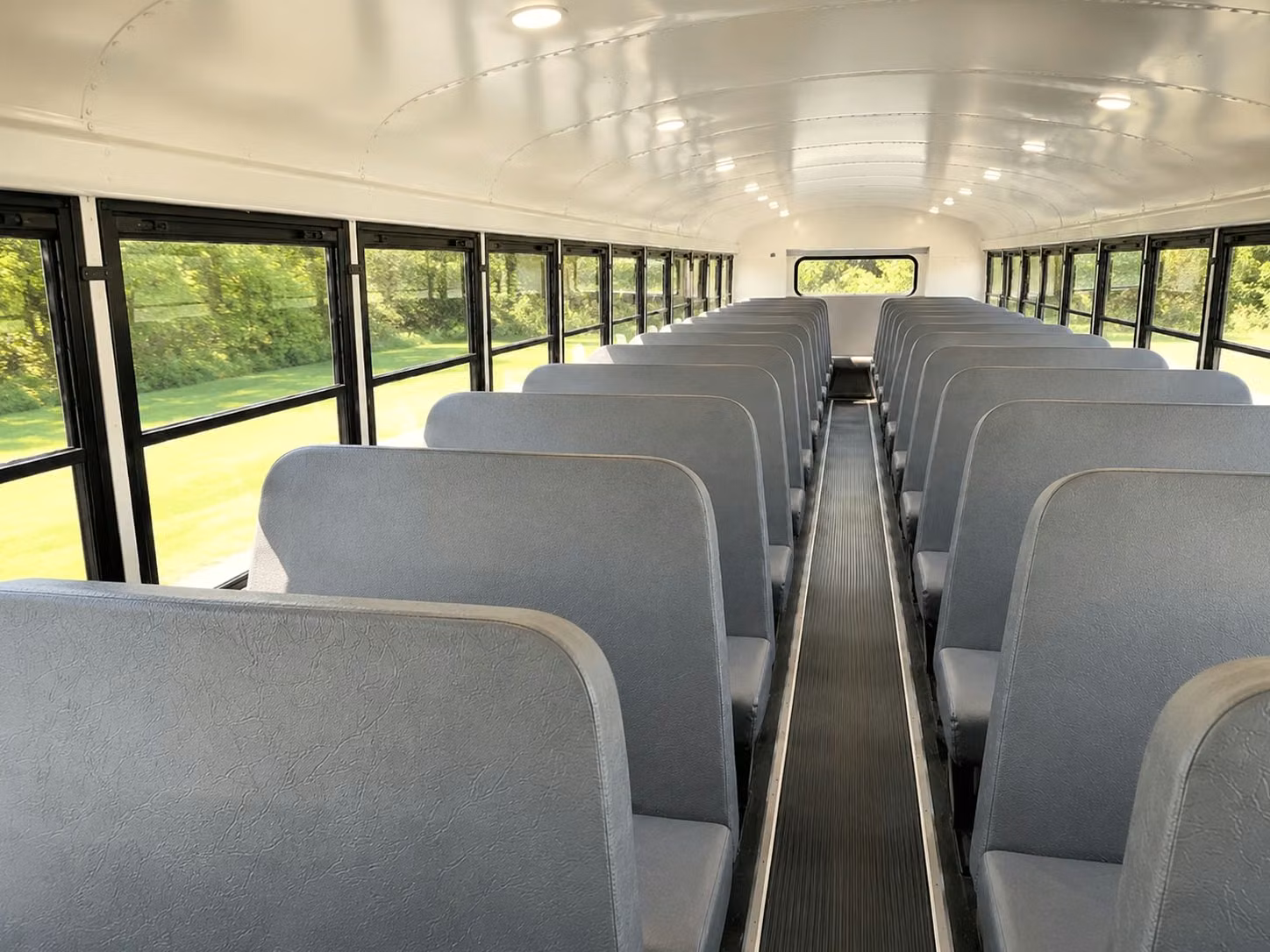 school bus inside
